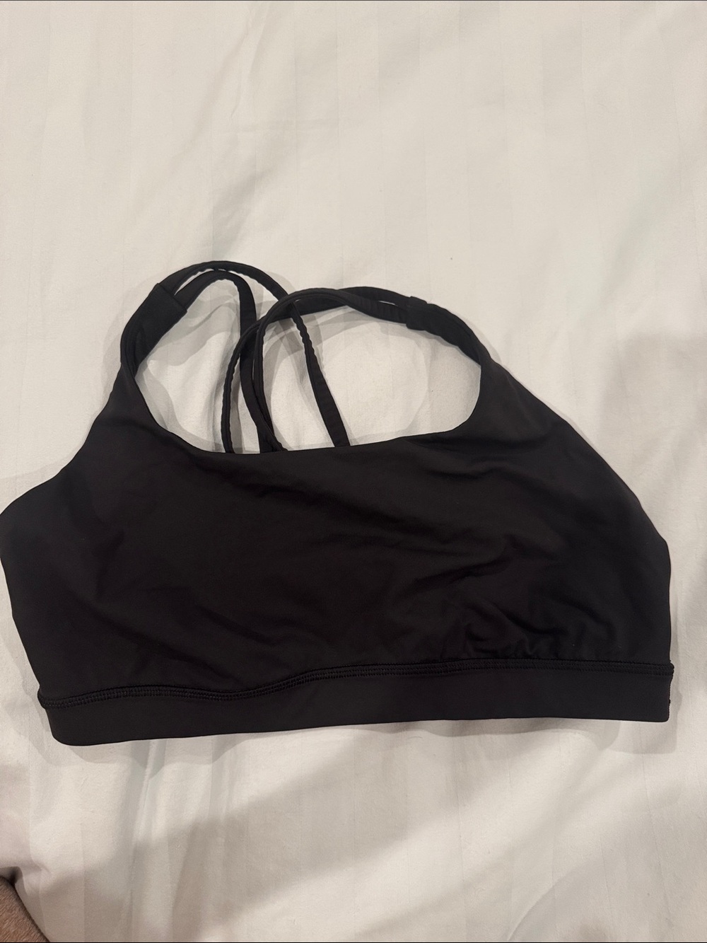 lululemon athletica Black Strappy Light-Support Sports Bra